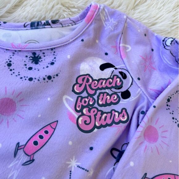 Girls Long Sleeve Fleece Sleep Gown size 4 NWT - Picture 2 of 4